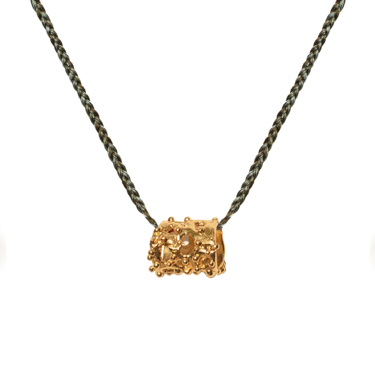ESFORA NECKLACE THREAD GREEN