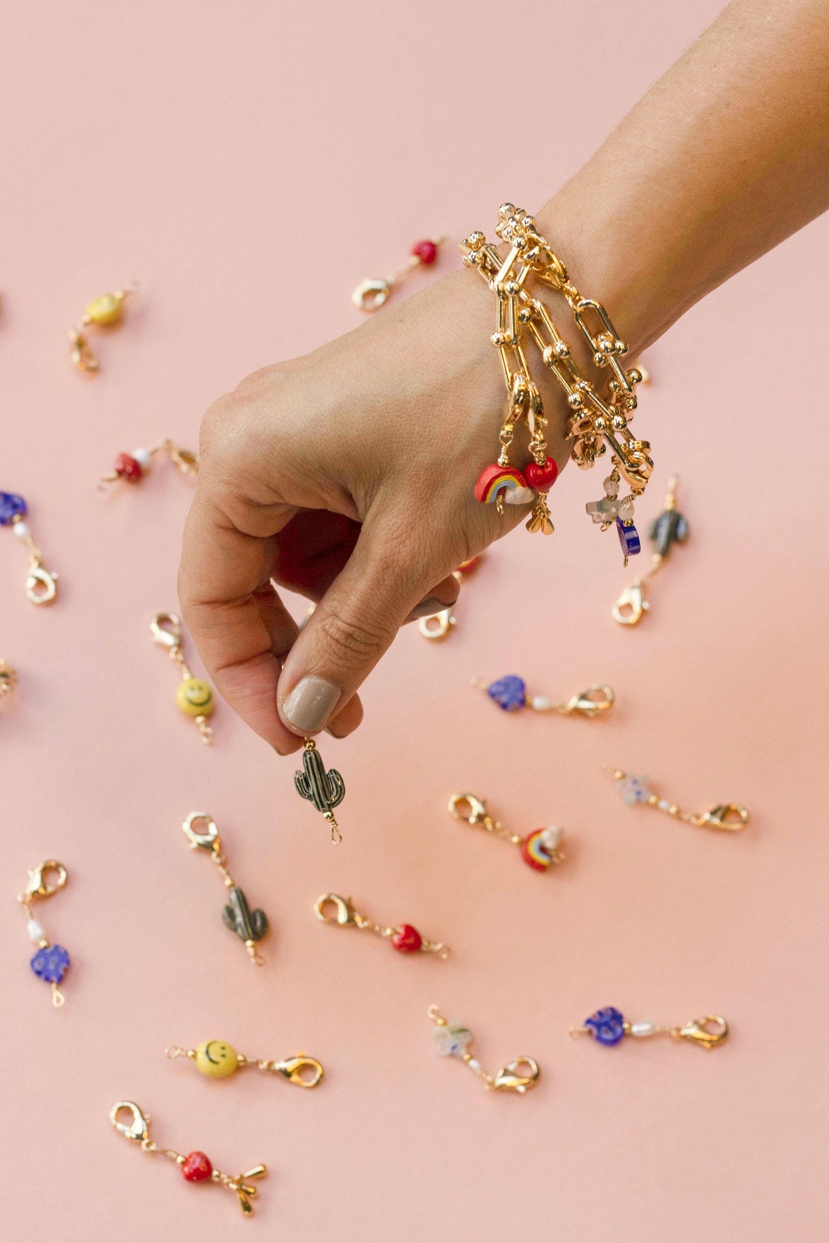 RAINBOW + HEART CHARMS - charms para mujer - Pajarolimon Colombia