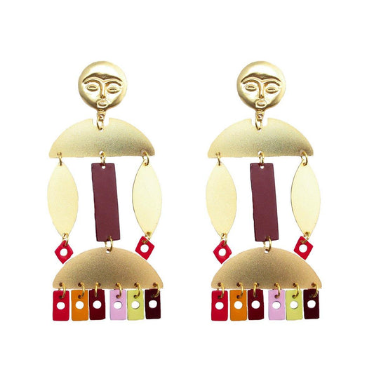 BURUNDI EARRINGS-Pajarolimon