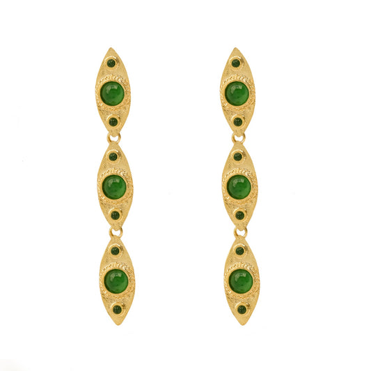 ESLABOR EARRINGS GREEN