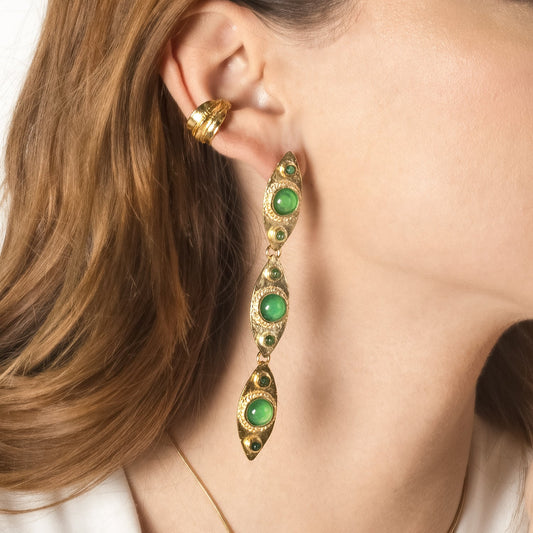 ESLABOR EARRINGS GREEN