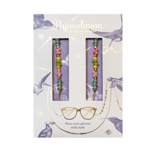 CADENA DE GAFAS MASK CHAIN FLORAL - Pajarolimon Colombia