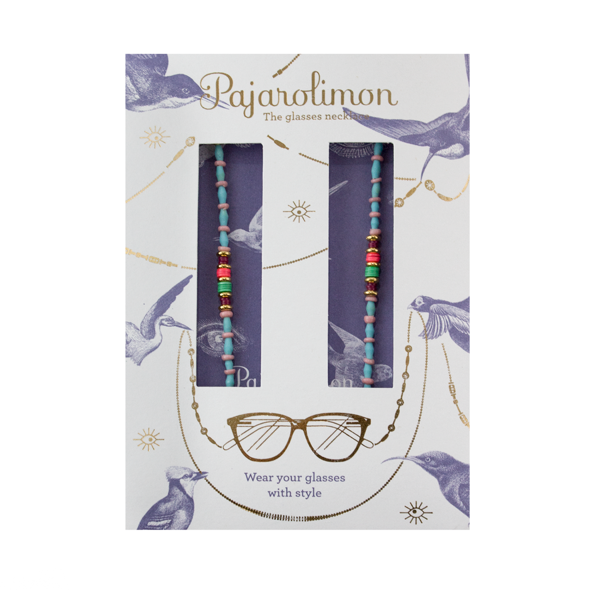 SHINE GLASSES NECKLACE - The Glasses Necklace para mujer - Pajarolimon Colombia