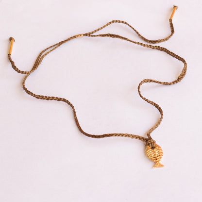 BROWN DUPLI NECKLACE