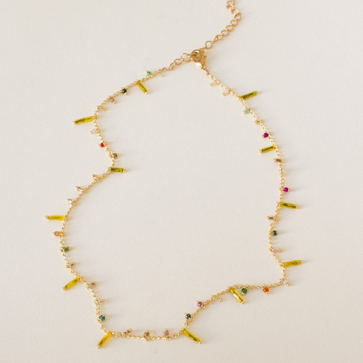 CRIT MIX NECKLACE YELLOW