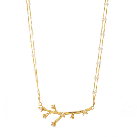 COLLAR PENSAMIENTO PERLA