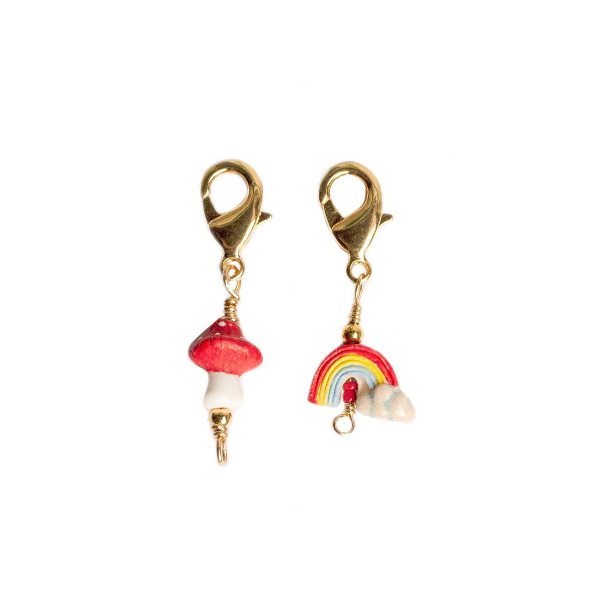 RAINBOW + MUSHROOM CHARMS - charms para mujer - Pajarolimon Colombia