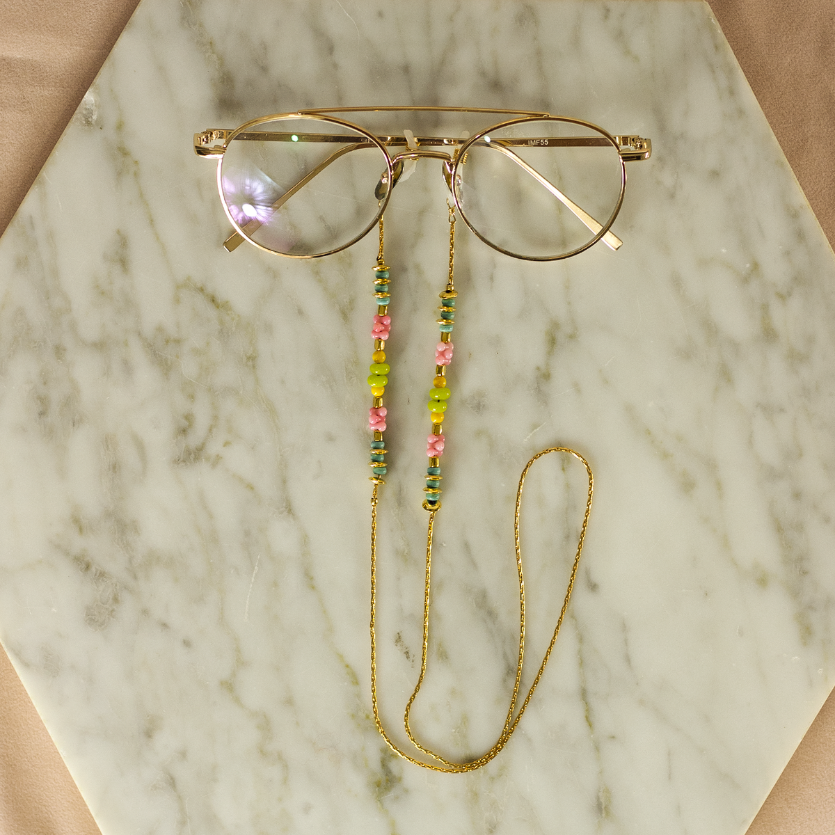 CADENA DE GAFAS MASK CHAIN FLORAL - Pajarolimon Colombia