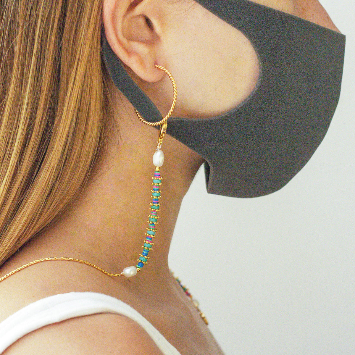 CADENA DE GAFAS / MASK CHAIN PEACH - Pajarolimon Colombia