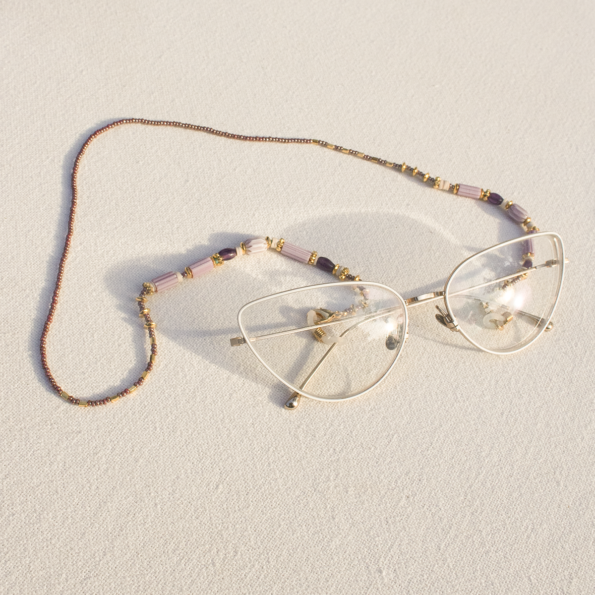 Cadena de gafas mask chain purple - Pajarolimon Colombia