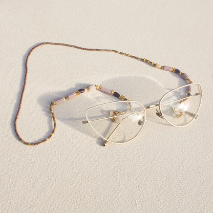 Cadena de gafas mask chain purple - Pajarolimon Colombia