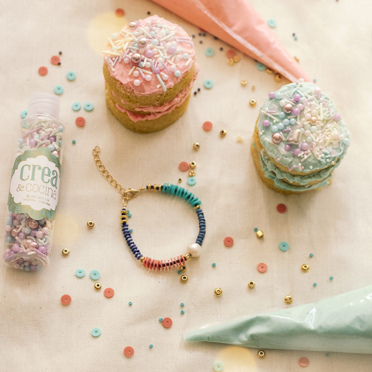 KIT PASTEL+1 PULSERA/ V‰۪•À_lido solo para Medell‰۪_n - BRACELET para mujer - Pajarolimon Colombia
