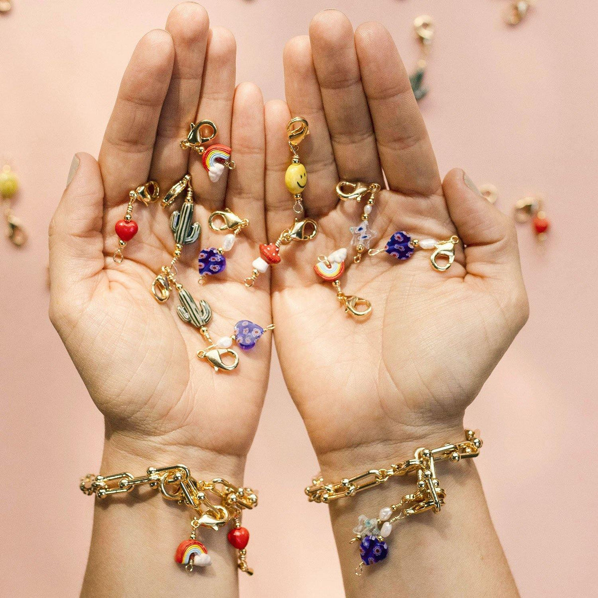 HEART + CACTUS CHARMS - charms para mujer - Pajarolimon Colombia