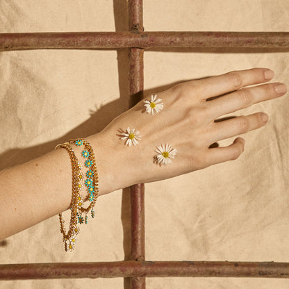 PULSERA MARGARITA AZUL