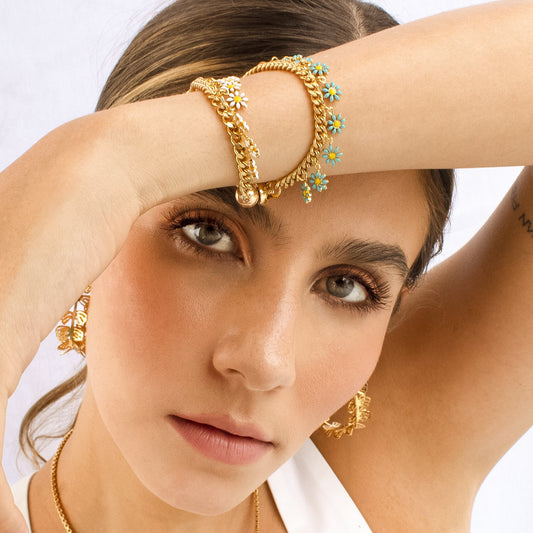 PULSERA MARGARITA BLANCA