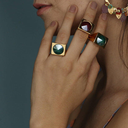 GLAM SQUARE RING - ICONS para mujer - Pajarolimon Colombia